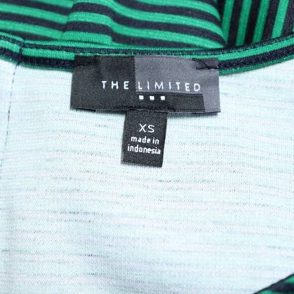 The Limited Striped Dress Womens XS Green Navy Y2K - Picture 7 of 7